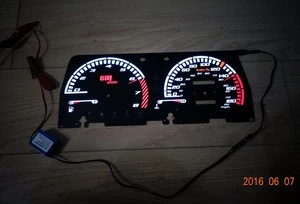 High brightness & Good quality EL glow Car gauge/ EL glow auto gauge / EL glow Car Meter