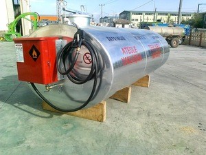 High Capacity Horizontal Stainless Steel Fuel Storage Tank