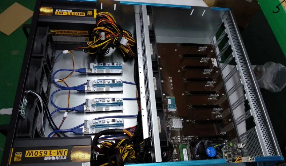 High hashrate 12 graphics video cards eth frame bitcoin miner machine ethereum mining case gpu mining rig