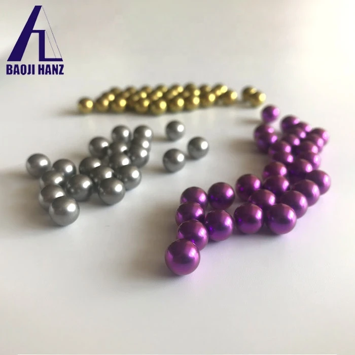 High polished titanium beads bracelet ball with colorful surface