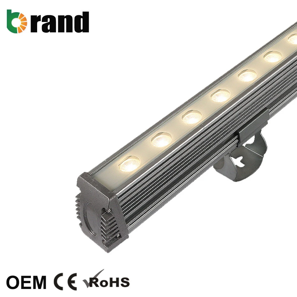 High Power 1200mm IP67 LED Wall Washer 18w Warm White 3000K Warm White Wall Washer