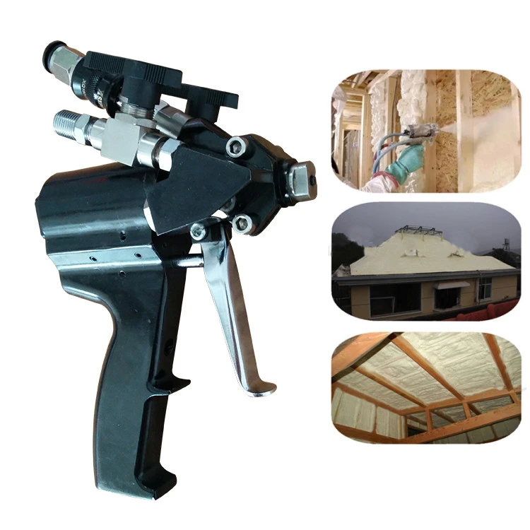 High pressure polyurethane foam insulation pu spray gun for roof