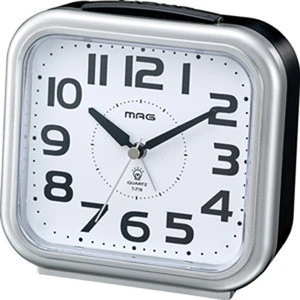 High quality acrylic desk table clock with alarm function