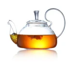 High Quality Clear Borosilicate Coffee Tea Set Glass Teapot With Strainer Wholesale
