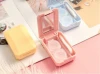 High Quality Colorful Customizable Plastic Contact Lenses mate boxes small exquisite and lovely portable Contact Lenses Cases