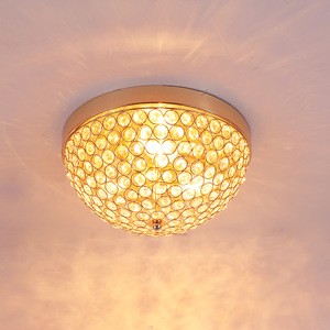 High quality crystal ceiling lamp modern round design living room ceiling lighting
