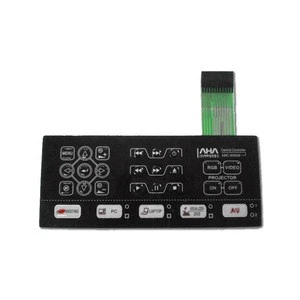 High quality Devices Control Keypad silkscreen printing Overlay Graphic Keyboard Membrane Switch