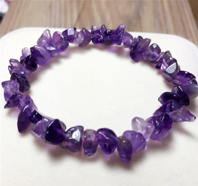 High quality  gemstones natural quartz Gravel Crystals Bracelet Healing  for gifts