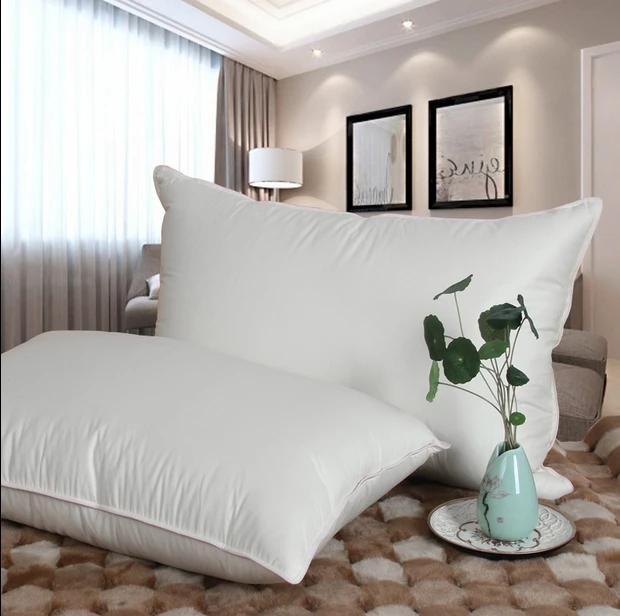 High Quality Goose Down Feather Pillow Feather Filled Pillow 70% Goose Down 30% Feather Pillow