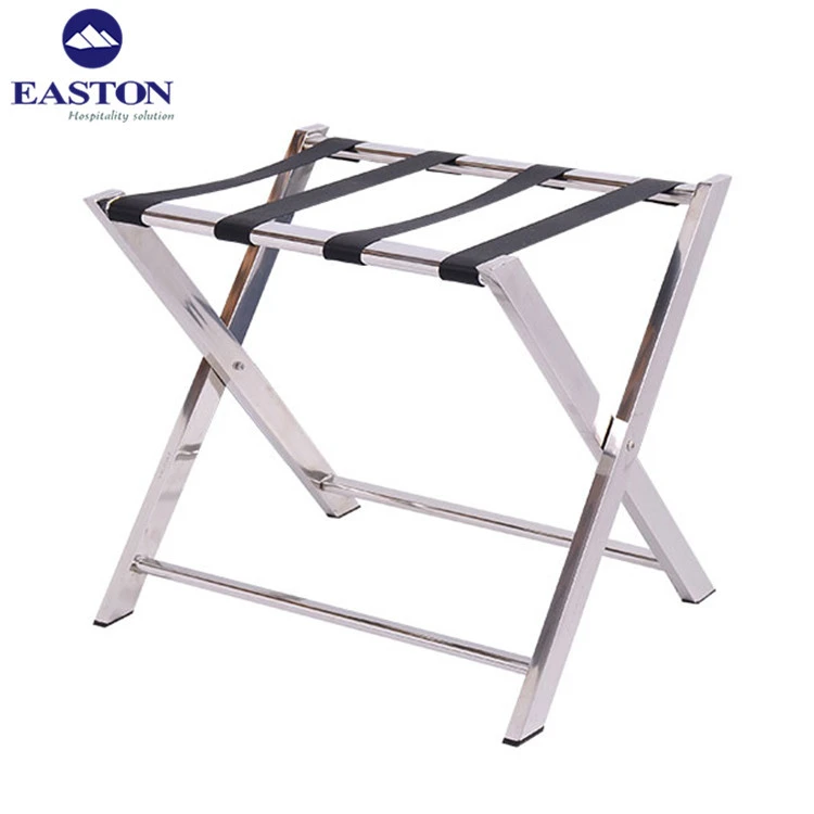 High quality hotel stainless steel luggage rack for guest room