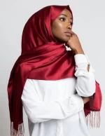 high quality Imitation silky long scarf Ladies shawl head covering head scarf Muslim woman Soft Satin Silk Hijab