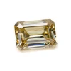 High quality lab grown stones jewelry yellow 6.5x5mm emerald cut 1ct loose moissanite diamond price per carat