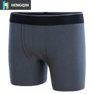high quality merino wool silver fiber men underwear shorts anti-bacterial anti-odor boxer briefs