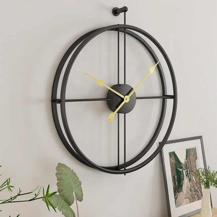 High Quality Modern Design Minimalism Home Decorative Metal Wall Clock