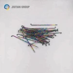 High quality Motorcycle Titanium plated Twist spoke and nipple