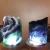 High quality natural folk crafts wedding souvenir gemstone crystals healing stone rainbow fluorite crystal lamp