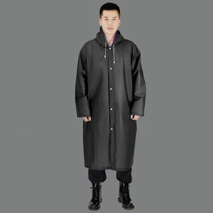 High quality rain coat poncho customized logo printed long reusable PVC EVA PU PE waterproof raincoat for men