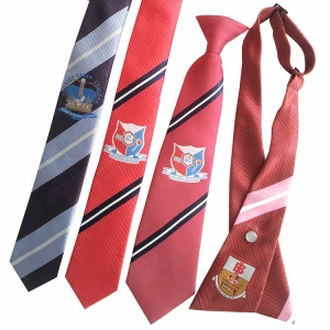 high quality school tie and bow tie for uniform