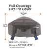 high quality small round full coverage fire pit cover