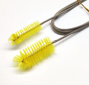 High quality spring double head nylon hose cleaning brush