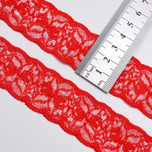 High Quality Stretch 90%Nylon 10%Spandex Lace Fabric for Underwear 1634