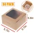 High quality takeaway food paper box custom logo brown kraft paper box with window