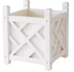 High Quality White Planter Boxes Garden Outdoor Flower Planter Pots