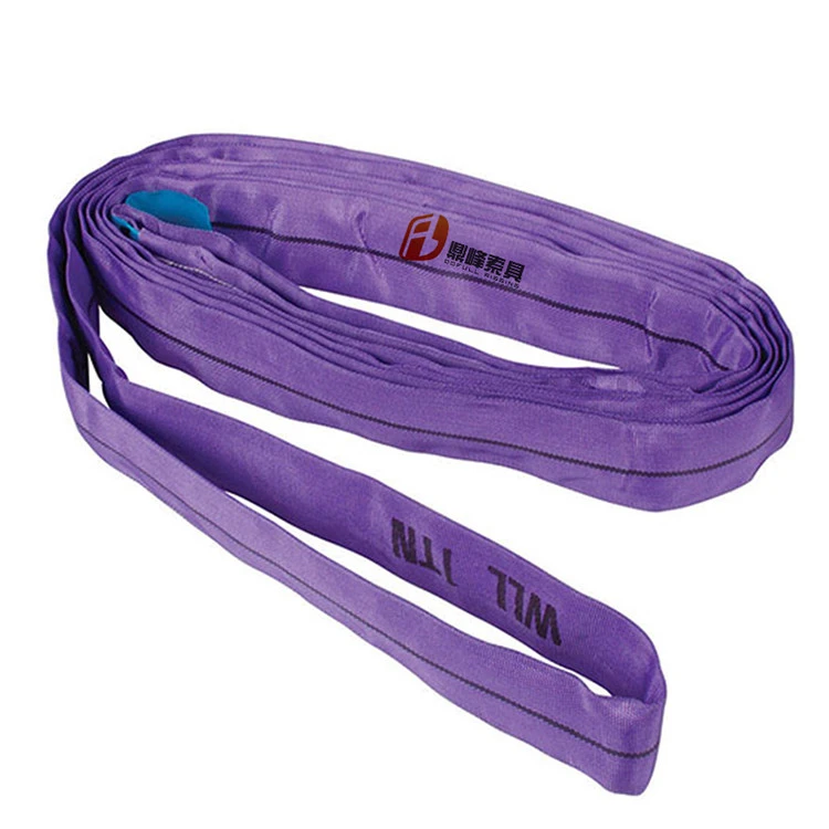 High Qualty And Lower Price High Quality 5 ton 12 ton Soft Round Endless Polyester Lifting Webbing Sling