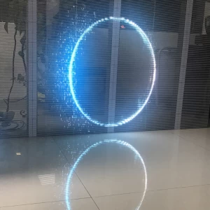 High Refresh And High Transparency Indoor P7.8 Led Glass Video Display