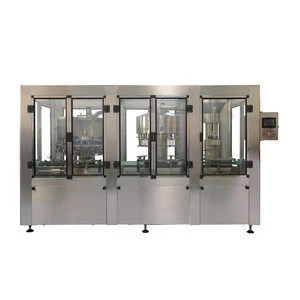 High Speed Automatic Plastic Bottle Washing Filling Capping Plugging Machine / Automatic Pure Water Filling Machine