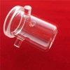 High temperature clear quartz glass crucible with lid made in China