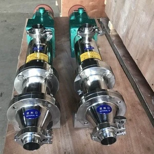 High viscosity sanitary stainless steel single screw mono pump/positive displacement pump