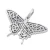 Import Hip Hop beautiful design butterfly pendant charms necklace 14k gold plated cubic zircon butterfly pendant necklace from China