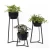 Import Hipster New large plastic Flower Pots planter with wrought iron plant stands from China