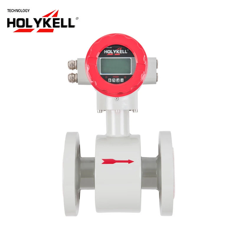 Holykell PTFE DN20 DN100 sanitary electromagnetic rs485 water flow meter