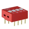 HONGJU 25mA 24VDC DIP Switch with 2 Position And 4Position