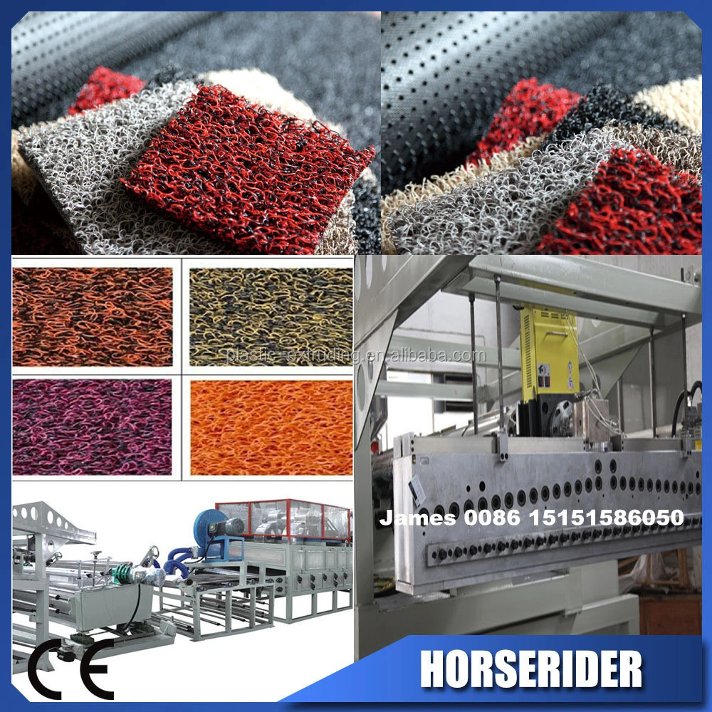 Horse Rider Machinery PVC office door carpet spinning machine / production line