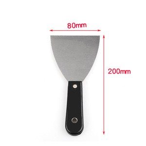 Hot Black Plastic Handle Putty Knife Metal Scraper