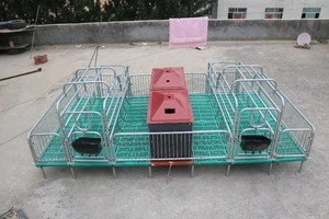 Hot dip galvanising poultry farm sow farrowing crate for sale