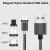 Import Hot Sale 3 in 1 Nylon Braided Cord 360 Degree Magnetic Charging Cable For iPhone Android Type-C from China