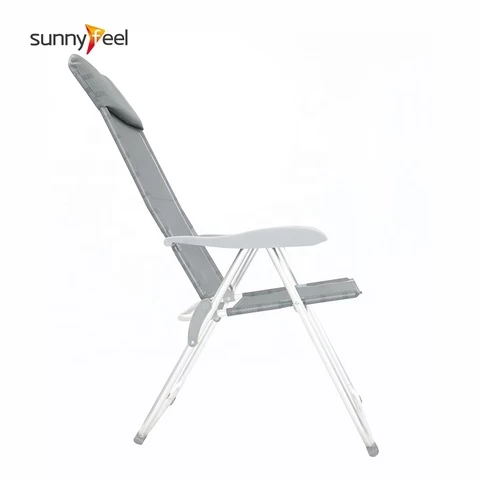 Hot Sale 3 Positions Adjustable Portable Aluminum Lightweight Metal Outdoor Durable Folding Beach Chair