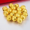 Hot Sale 3D Gold Jewelry Vietnam Sand Money Beads Vacuum Plating Transfer Beads DIY Loose Beads Bracelet Accessories