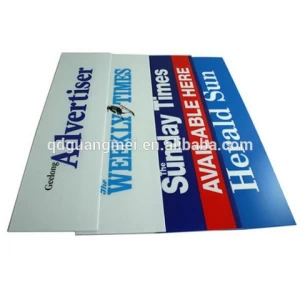 Hot Sale China Factory Direct Advertising Hollow Plastic Board Coreflute Printing Signs
