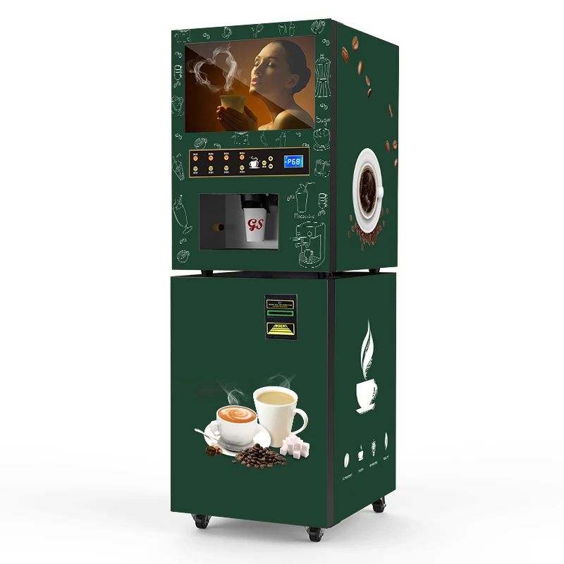 HOT Sale Commercial Coffee Vending Machine with 4 Flavor Hot and Cold Drinks