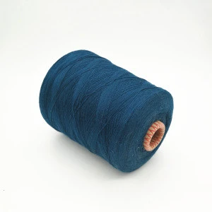 Hot sale dyed colorful viscose acrylic blended spun yarn for knitting and weaving with good price