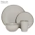 Hot sale new design dinner set 16pcs round shape embossing ceramic dinnerware set