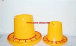 hot sale plastic poultry chicken drinker with hole feeder