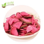 Hot sale Vacuum Fried Beetroot slice baked VF vegetable crisps most popular healthy snacks