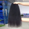 hot sell cuticle aligned virgin straight afro kinky hair extensions raw cambodian brazilian hair