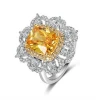 hot sell royal jewelry squared diamond ring